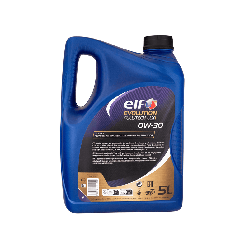 Load image into Gallery viewer, ELF Full Synthetic Engine Oil Evolution Full-Tech LLX 0W-30 - 5L