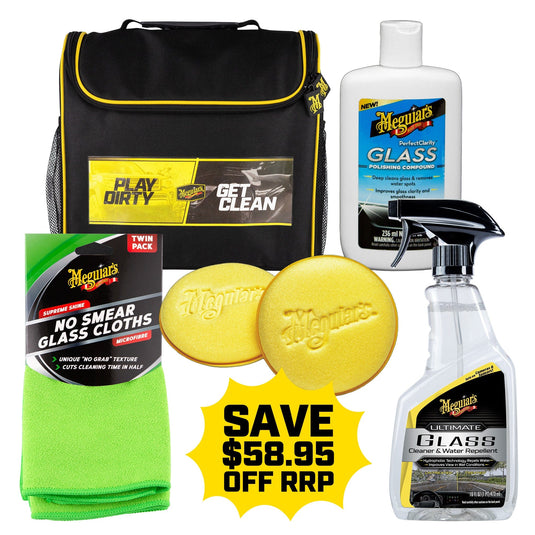 MEGUIAR'S Glass & Plastic Care Shine My Glass Bundle