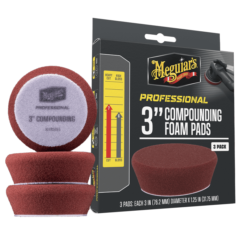 Load image into Gallery viewer, MEGUIAR'S Pads 3 INCH COMPOUNDING FOAM PADS - 3 PACK