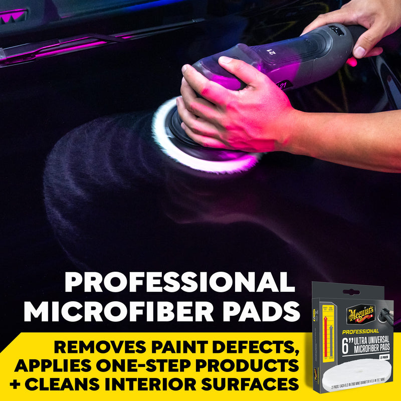 Load image into Gallery viewer, MEGUIAR'S Pads 6 INCH UNIVERSAL MICROFIBER PADS - 2 PACK
