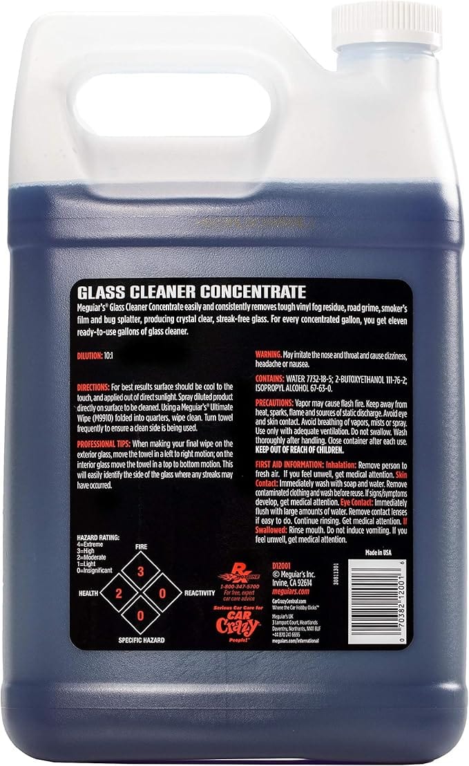 Load image into Gallery viewer, MEGUIARS Glass Cleaner Glass Cleaner Concentrate - 3.8L
