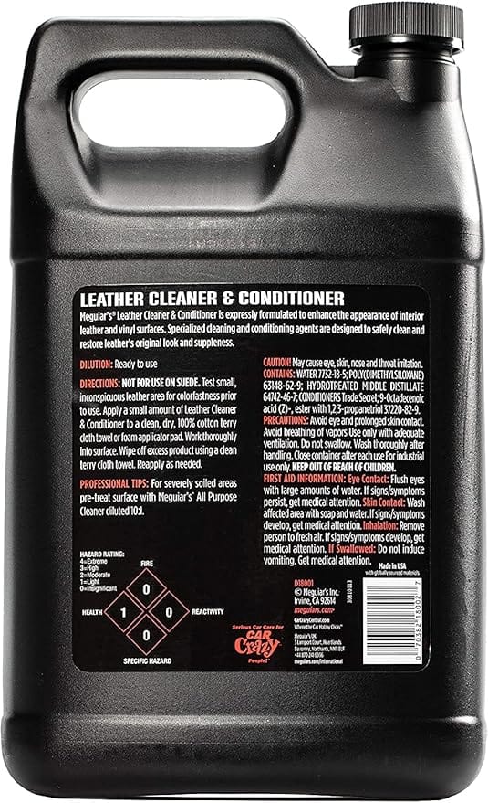 Load image into Gallery viewer, MEGUIARS Leather Care Leather Cleaner and Conditioner - 3.8L