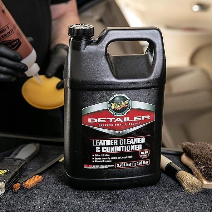 Load image into Gallery viewer, MEGUIARS Leather Care Leather Cleaner and Conditioner - 3.8L
