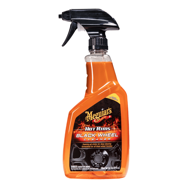 Load image into Gallery viewer, MEGUIARS Tyre & Wheel Care Hot Rims Black Wheel Cleaner - 709ml