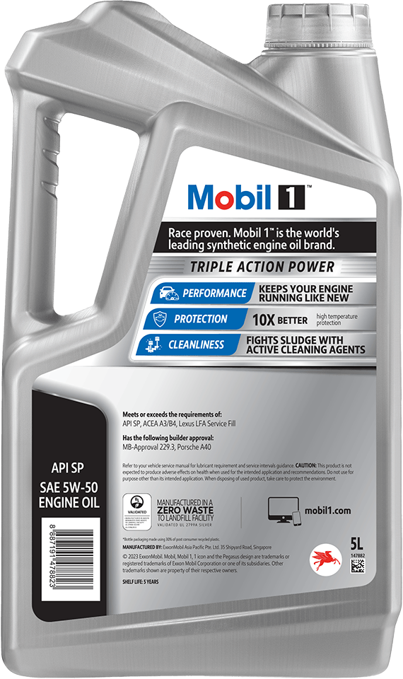 Load image into Gallery viewer, MOBIL Full Synthetic Engine Oil MOBIL 1 FS X2 5W-50 (SP) V2 - 5L