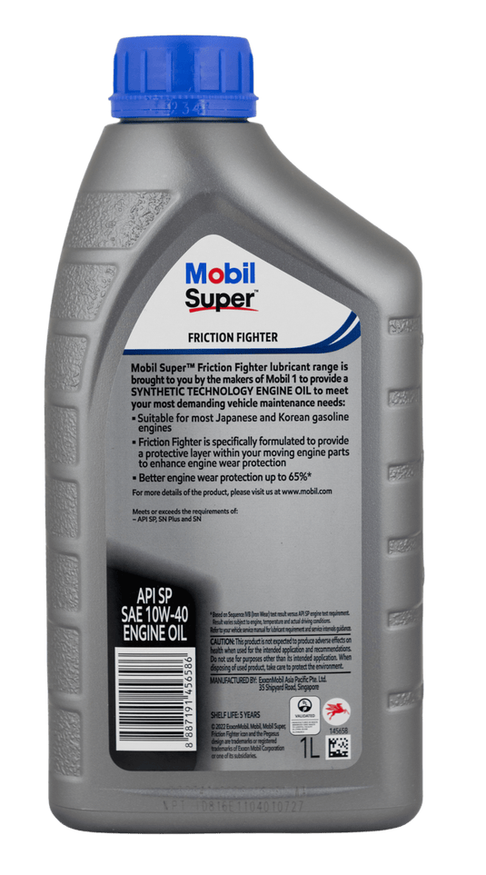 MOBIL Semi Synthetic Engine Oil Mobil Super Friction Fighter 10W-40 - 1L