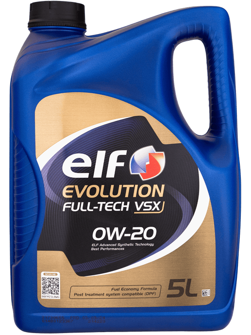 ELF Full Synthetic Engine Oil Evolution Full-Tech VSX 0W-20 - 5L