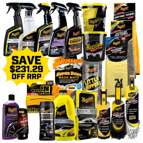 MEGUIAR'S Car Care Ultimate Shine Car Care Bundle