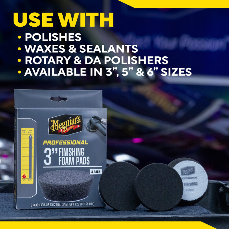 Load image into Gallery viewer, MEGUIAR'S Pads 3 INCH FINISHING FOAM PADS - 3 PACK
