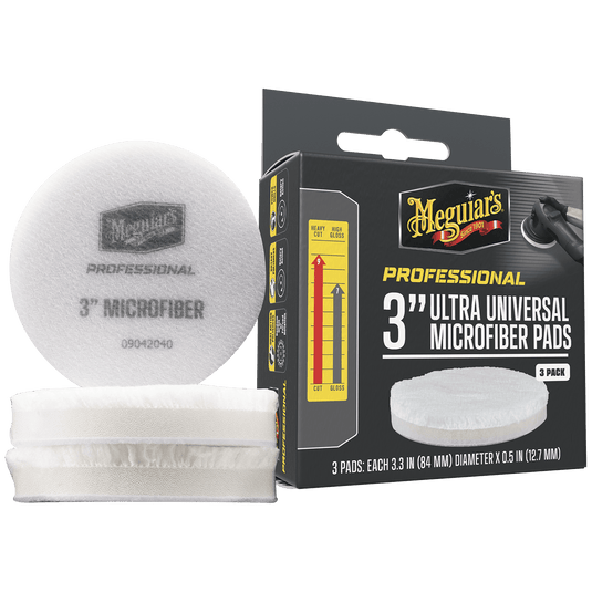 MEGUIAR'S Pads 3 INCH UNIVERSAL MICROFIBER PADS - 3 PACK