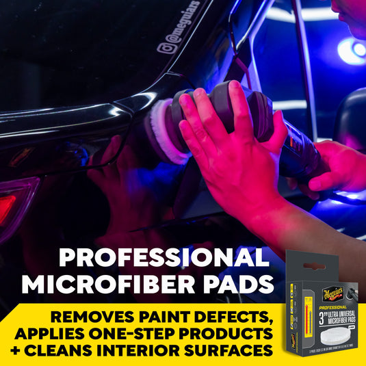 MEGUIAR'S Pads 3 INCH UNIVERSAL MICROFIBER PADS - 3 PACK