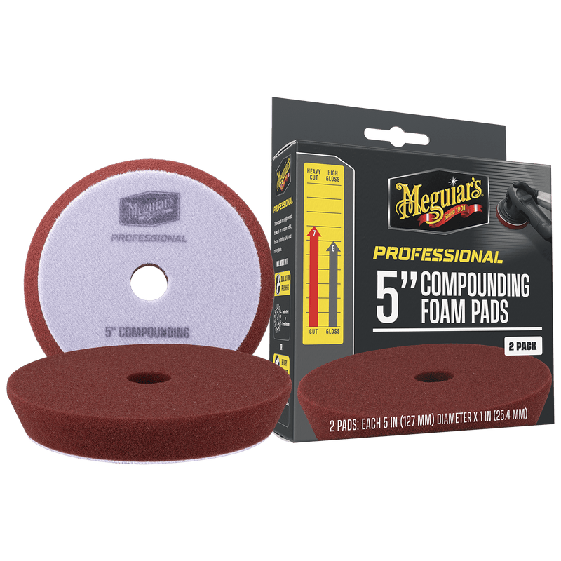Load image into Gallery viewer, MEGUIAR'S Pads 5 INCH COMPOUNDING FOAM PADS - 2 PACK
