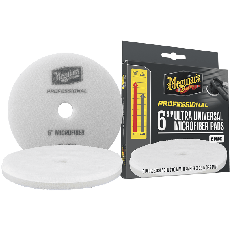 Load image into Gallery viewer, MEGUIAR'S Pads 6 INCH UNIVERSAL MICROFIBER PADS - 2 PACK

