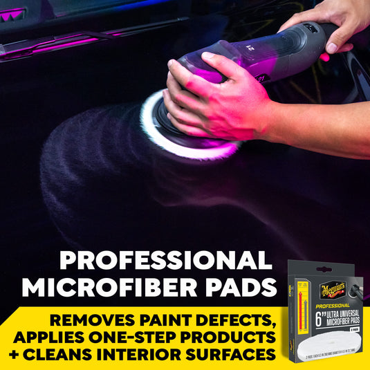 MEGUIAR'S Pads 6 INCH UNIVERSAL MICROFIBER PADS - 2 PACK