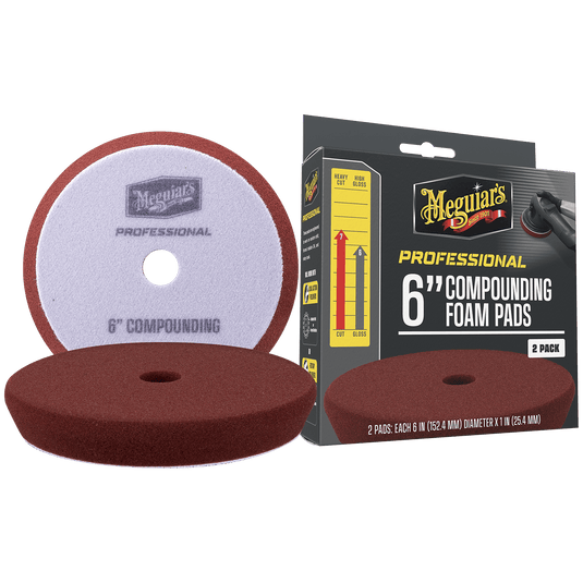 MEGUIAR'S Polishing 6 INCH COMPOUNDING FOAM PADS - 2 PACK