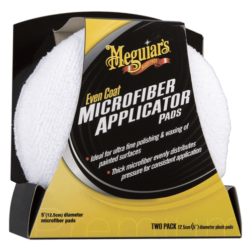 MEGUIARS Accessories Even-Coat Microfibre Applicator Pads Twin Pack - 12.5cm