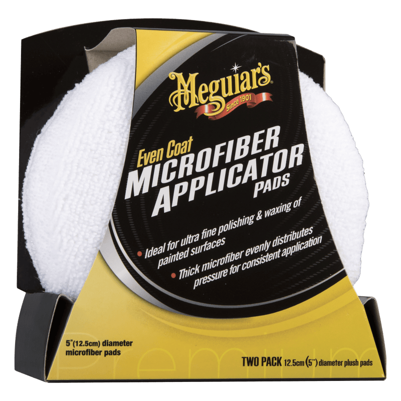 Load image into Gallery viewer, MEGUIARS Accessories Even-Coat Microfibre Applicator Pads Twin Pack - 12.5cm
