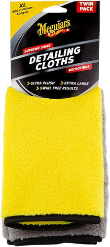 MEGUIARS Accessories Supreme Shine Detailing Cloth Twin Pack - 40cm x 60cm