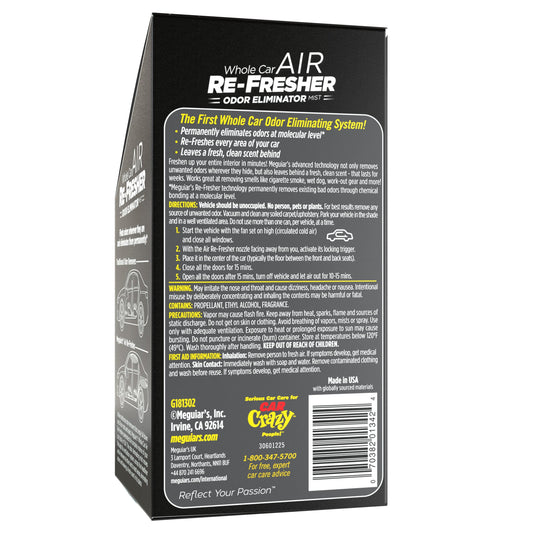 MEGUIARS Air Fresheners Air Re-Fresher Black Chrome - 57g