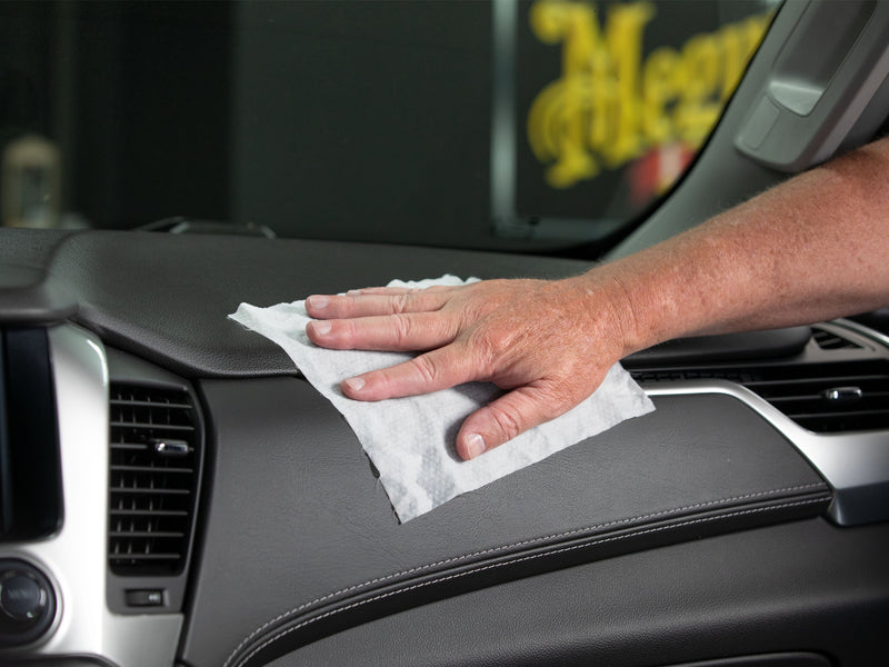 Load image into Gallery viewer, MEGUIARS Cleaners &amp; Protectants Quik Interior Detailer Cleaner Wipes - 25 Pack
