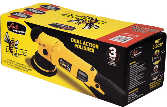 MEGUIARS Detailer Range AutoCosmetica DA Polisher, 15mm throw with 5