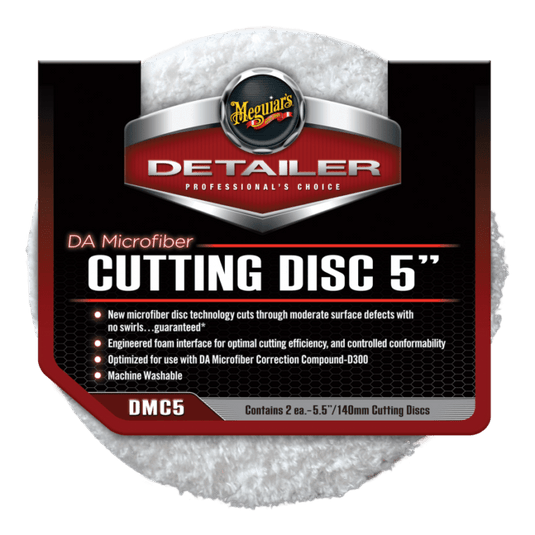 MEGUIARS Detailer Range DA Microfibre Cutting Disc Twin Pack - 5