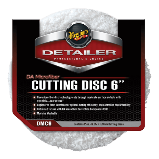 MEGUIARS Detailer Range DA Microfibre Cutting Disc Twin Pack - 6