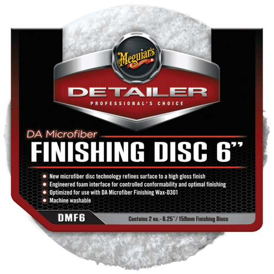 MEGUIARS Detailer Range DA Microfibre Finishing Disc Twin Pack - 6