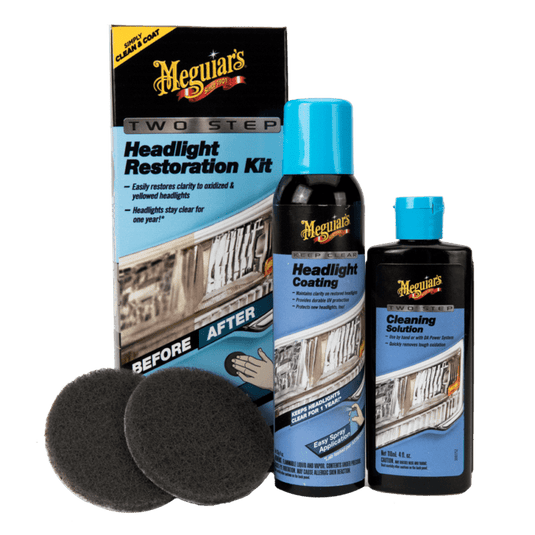MEGUIARS Glass & Headlights Two Step Headlight Restoration Kit