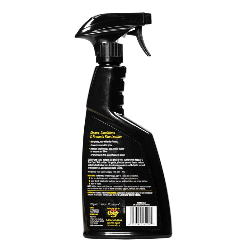 Load image into Gallery viewer, MEGUIARS Leather Care Gold Class Rich Leather 3-in-1 Spray - 450ml
