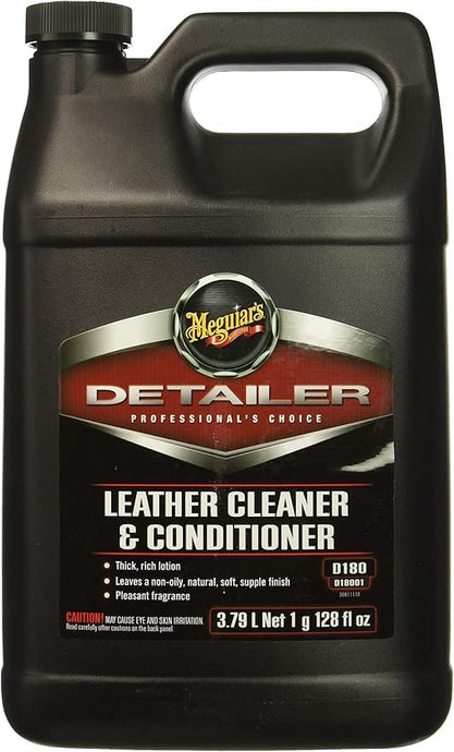 MEGUIARS Leather Care Leather Cleaner and Conditioner - 3.8L