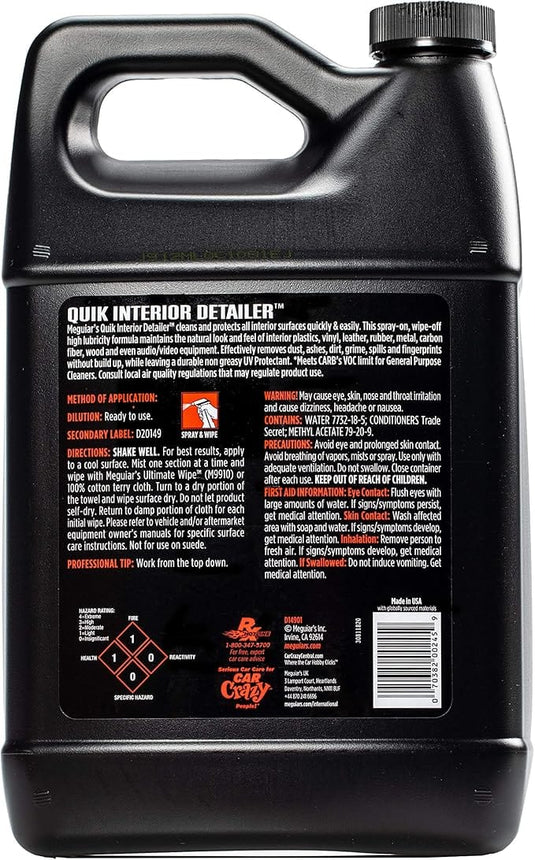 MEGUIARS Quick Interior Detailer Spray - 3.79L