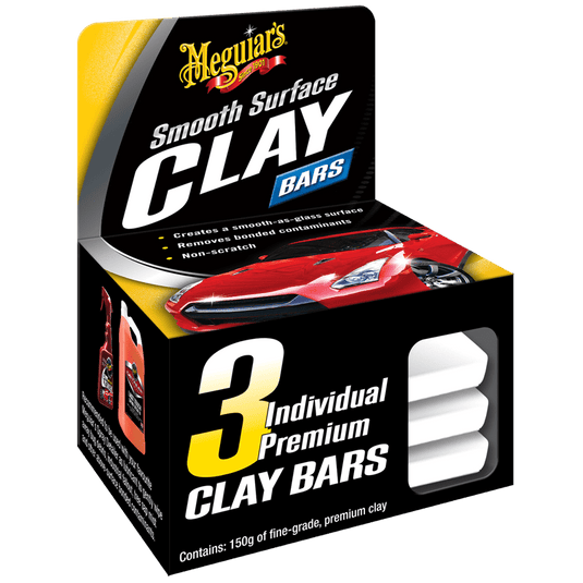 MEGUIARS Surface Prep Smooth Surface Clay Bars - 3 Pack
