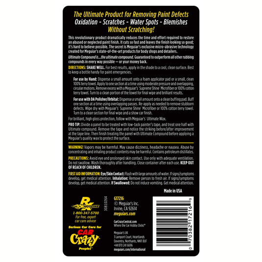 MEGUIARS Surface Prep Ultimate Compound - 450ml