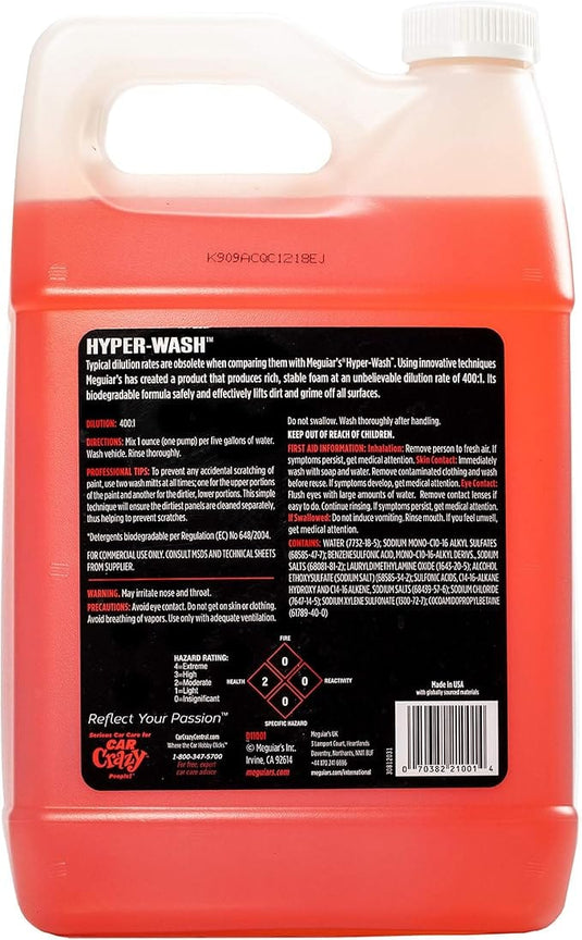 MEGUIARS Wash & Maintain Hyper Wash Car Shampoo - 3.79L