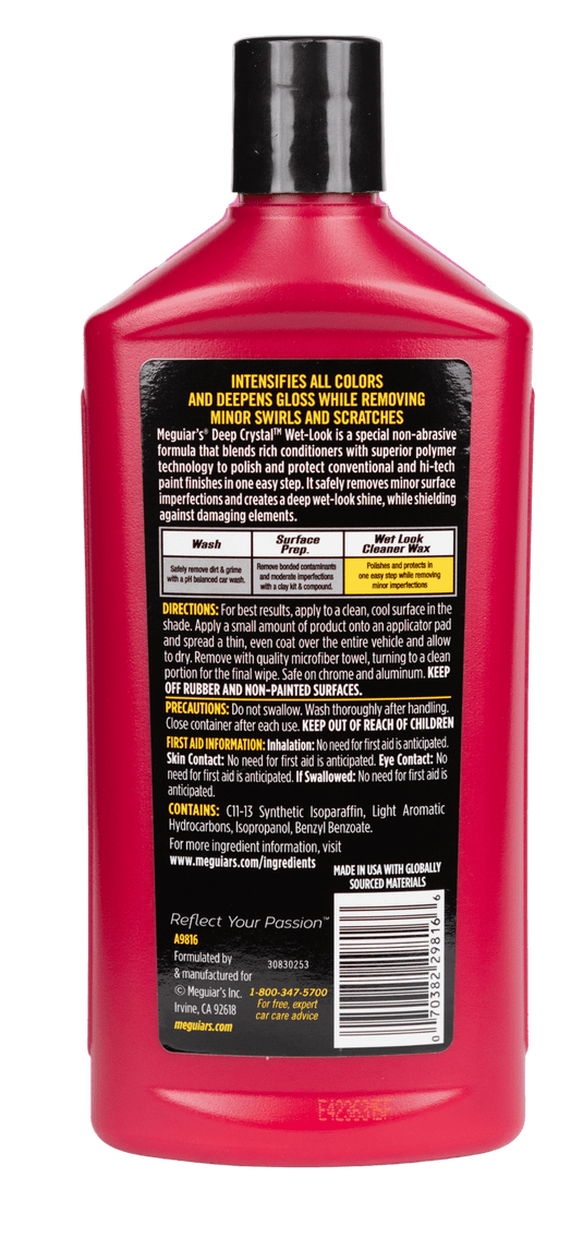 MEGUIARS Wax, Seal & Protect Deep Crystal Wetlook Wax - 473ml