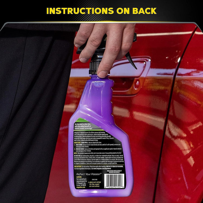 Load image into Gallery viewer, MEGUIARS Wheels &amp; Tyres Hybrid Ceramic Tire Shine - 473ml
