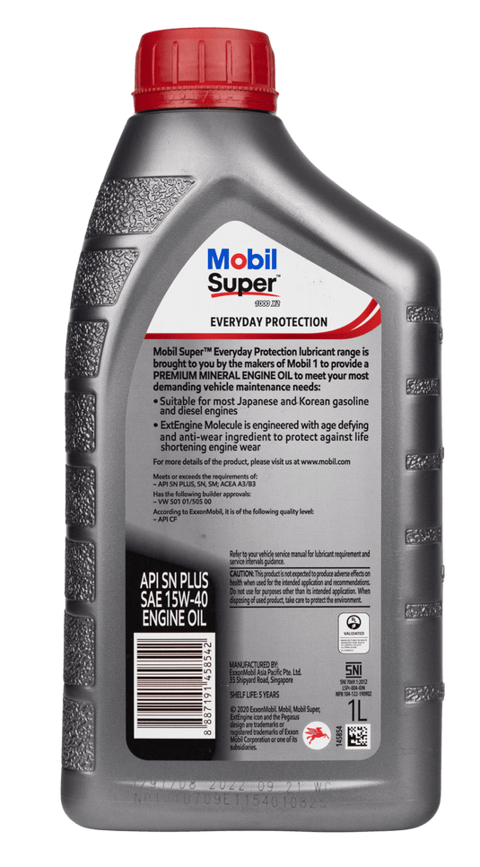 MOBIL Conventional Engine Oil Mobil Super 1000 X2 15W-40 - 1L