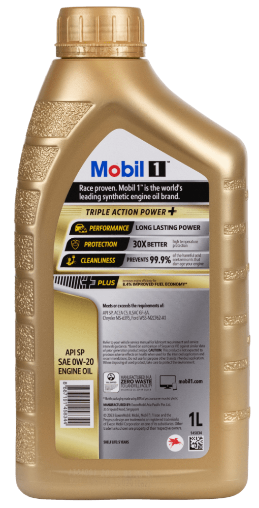 MOBIL Full Synthetic Engine Oil Mobil 1 0W-20 - 1L