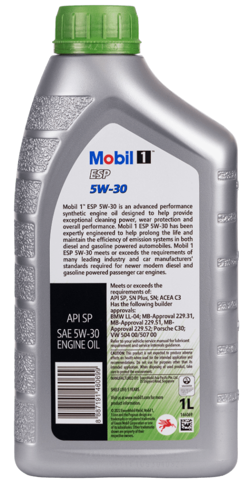 MOBIL Full Synthetic Engine Oil Mobil 1 ESP 5W-30 - 1L
