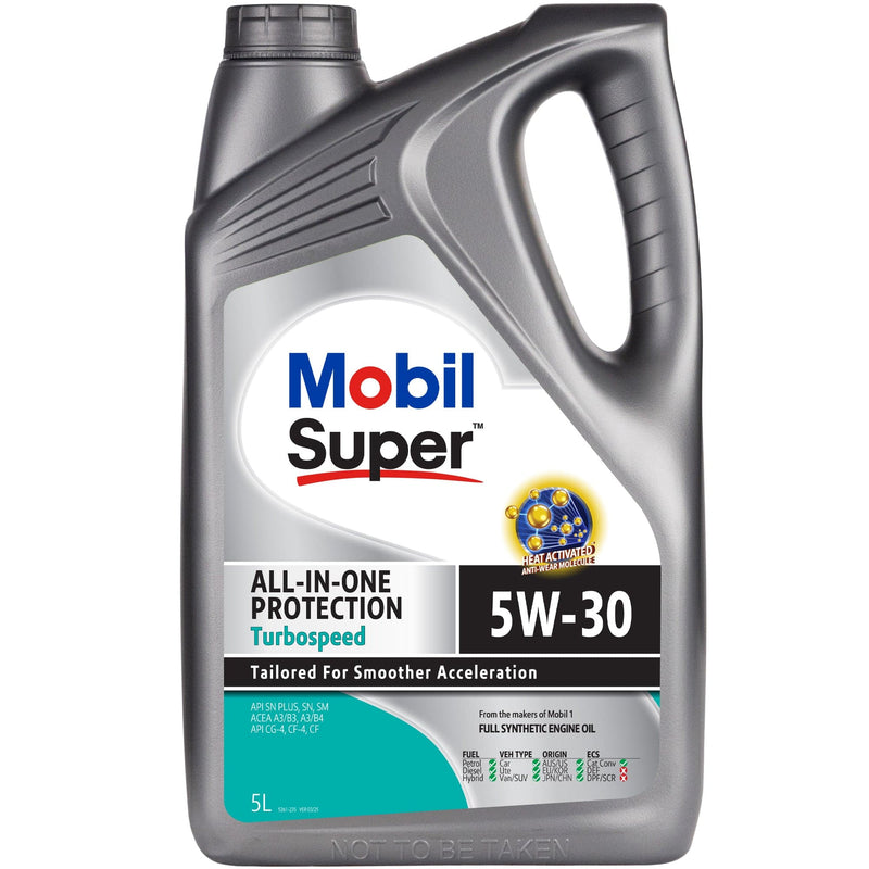 Load image into Gallery viewer, MOBIL Full Synthetic Engine Oil Mobil Super AIOP Turbospeed 5W-30 - 5L
