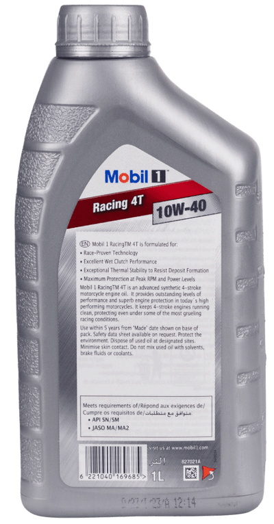 Mobil 1 Racing 4T 10W-40 - 1L – MotorActive