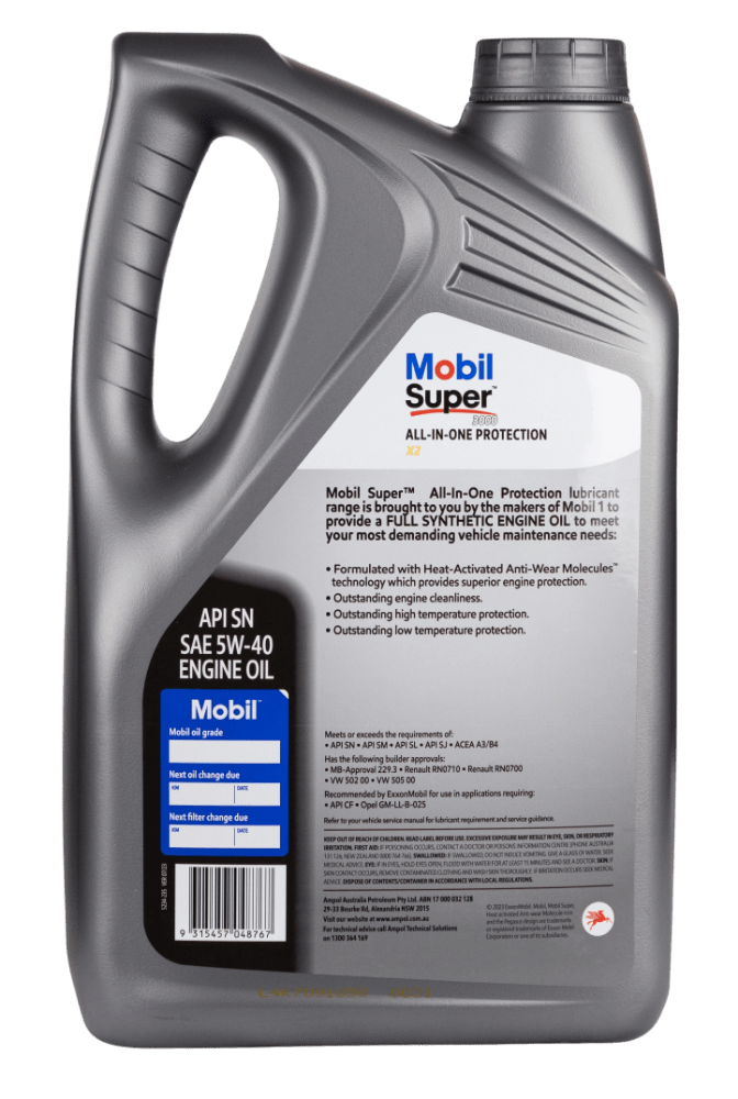 Load image into Gallery viewer, MOBIL Mobil Super 3000 X2 5W-40 - 5L
