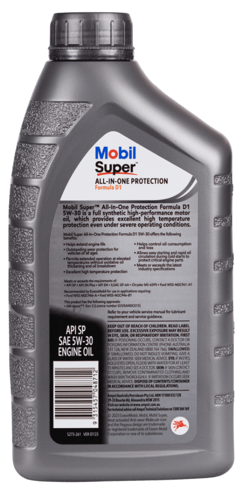 MOBIL Mobil Super AIOP Formula D1 5W-30 - 1L