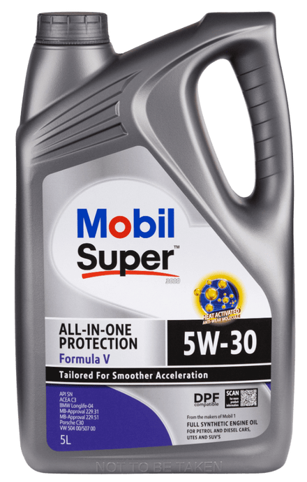 MOBIL Semi Synthetic Engine Oil Mobil Super AIOP Formula V 5W-30 - 5L
