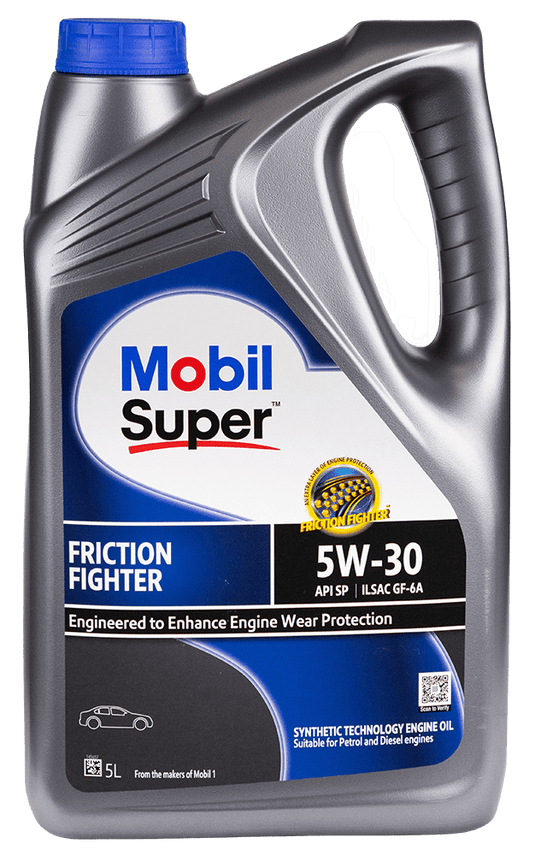 MOBIL Semi Synthetic Engine Oil Mobil Super Friction Fighter 5W-30 (SQ) - 5L